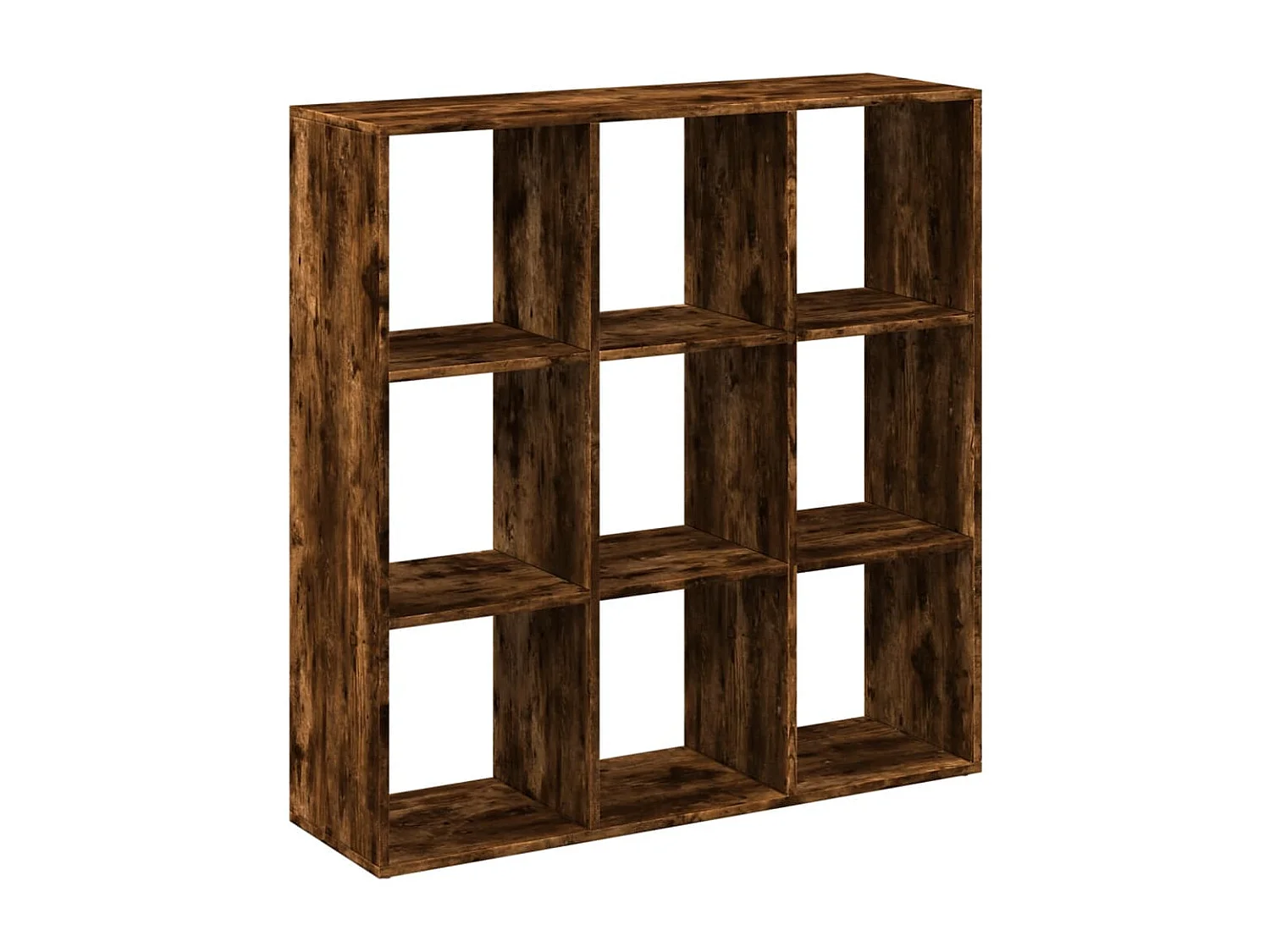 Bibliothèque séparatrice de pièce chêne fumé 102x29x103,5 cm