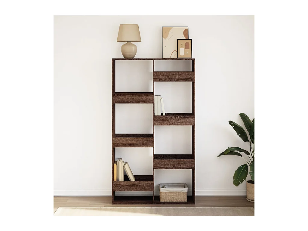 Bibliothèque chêne marron 100x33x175 cm bois d'ingénierie