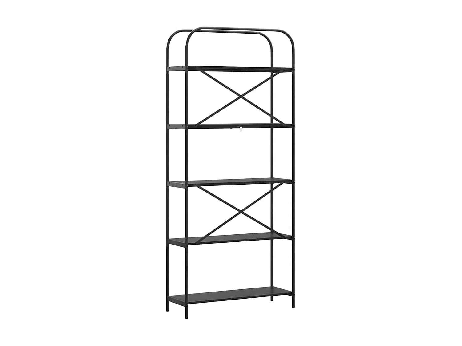 Bibliothèque Chêne noir 80 x 30 x 183 cm Bois d'ingénierie