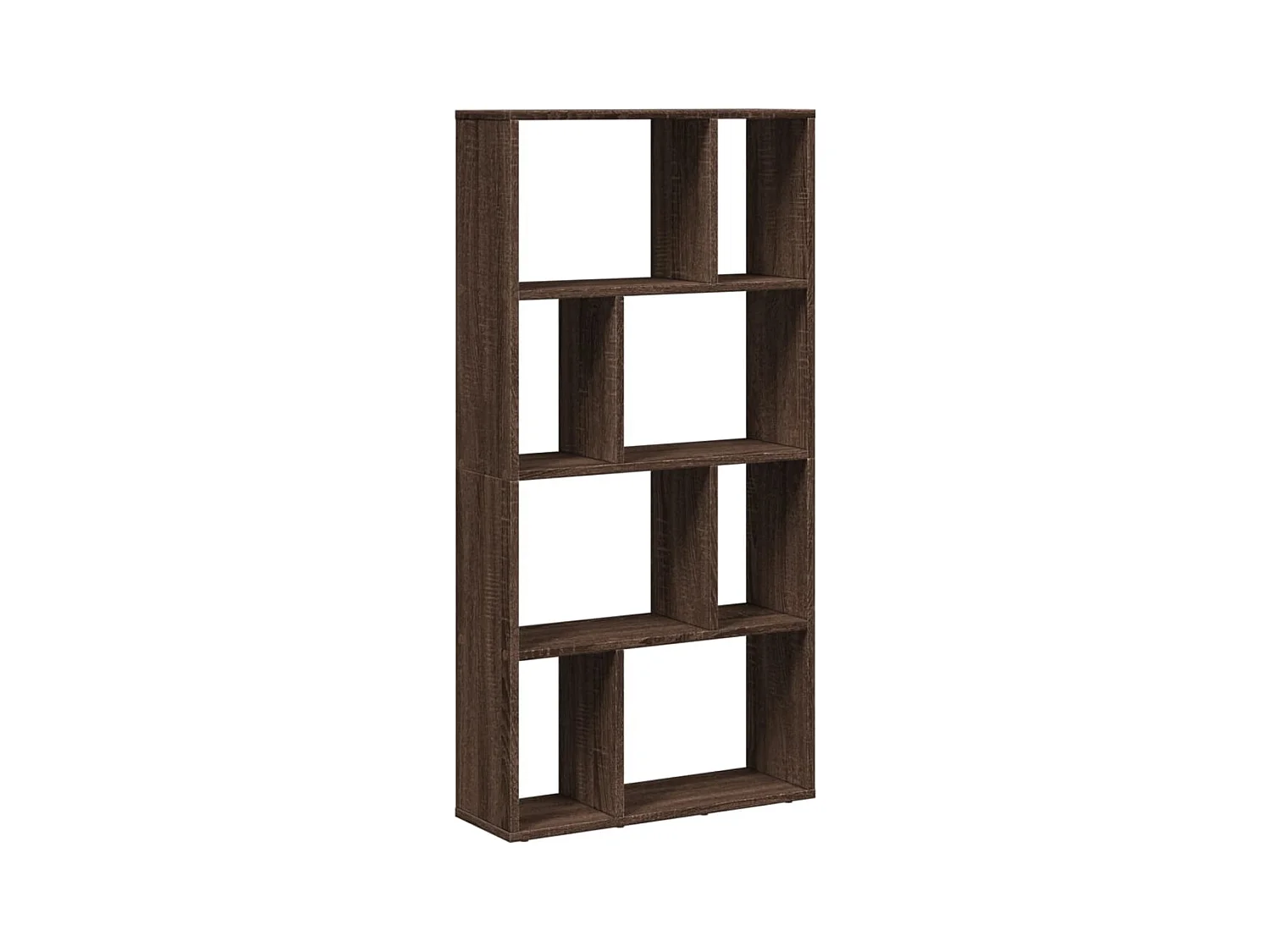 Bibliothèque chêne marron 60x20x120 cm bois d'ingénierie