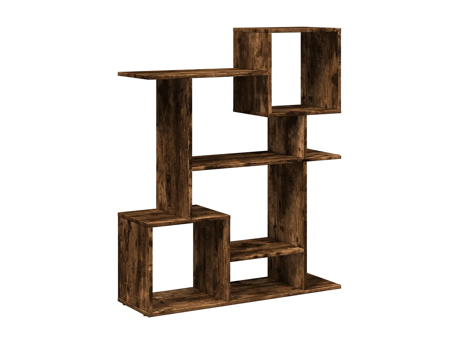 Bibliothèque séparatrice de pièce chêne fumé 92x29x112 cm