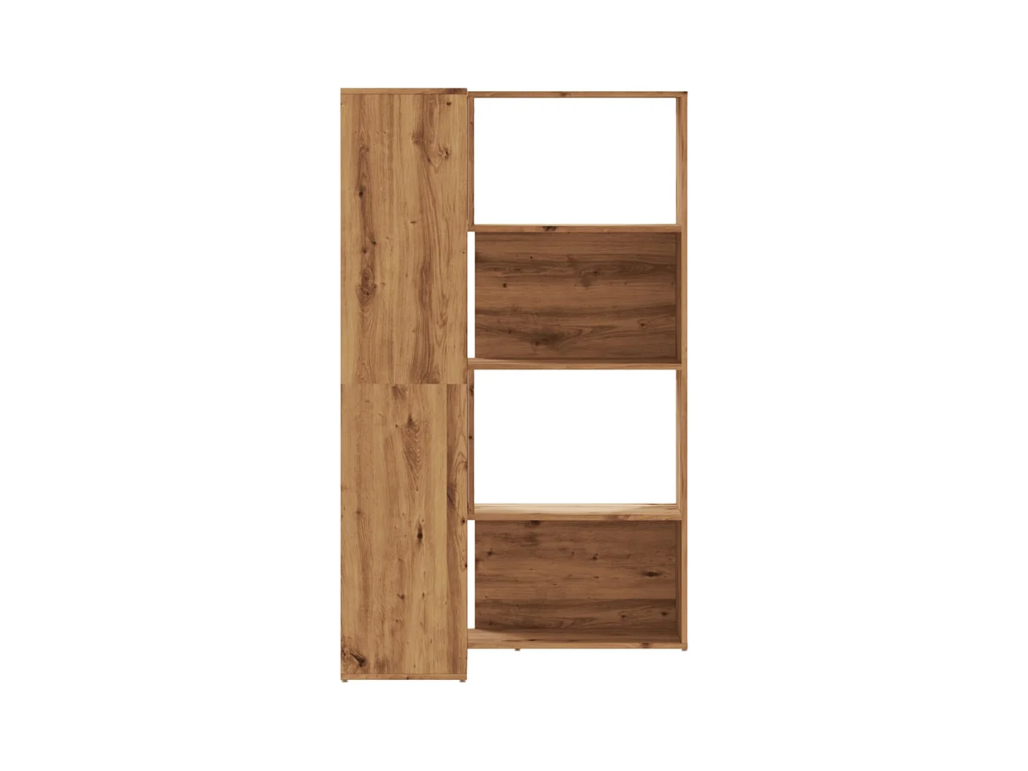 Bibliothèque d'angle 4 niveaux chêne artisanal bois ingénierie