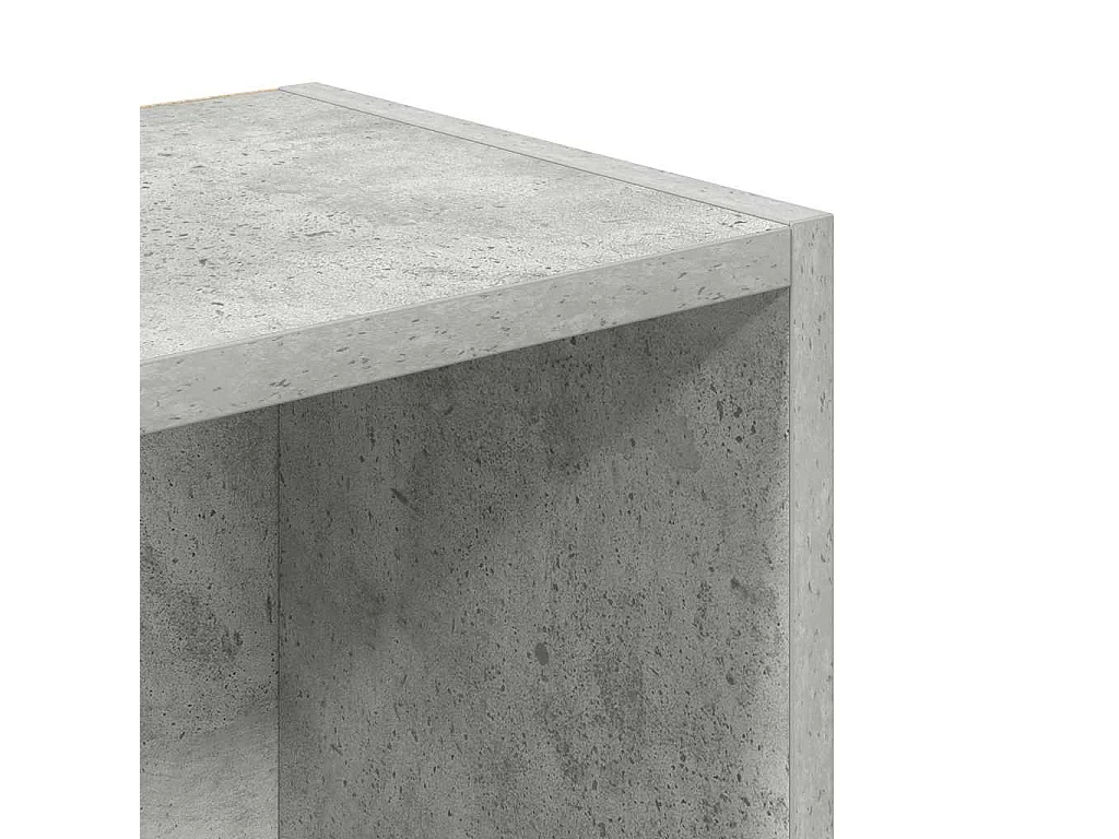 Boekenkast 31x24x102 cm bewerkt hout betongrijs