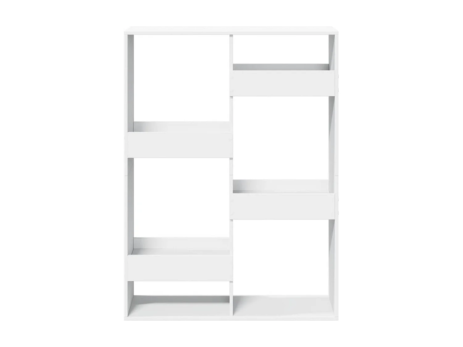 Bibliothèque / Cloison de séparation blanc 100x33x135 cm bois d'ingénierie