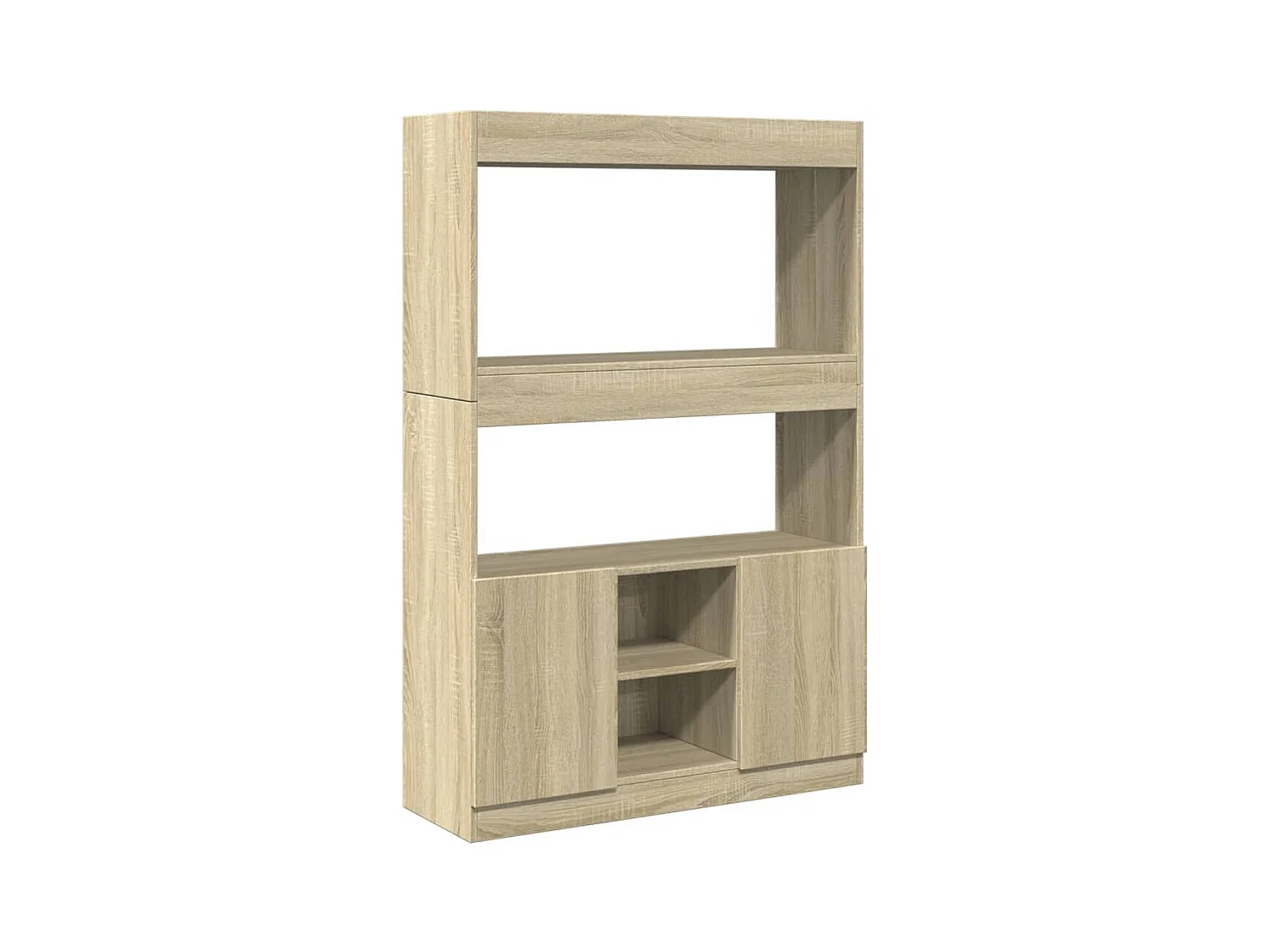 Bibliothèque chêne sonoma 92x33x140 cm bois d'ingénierie