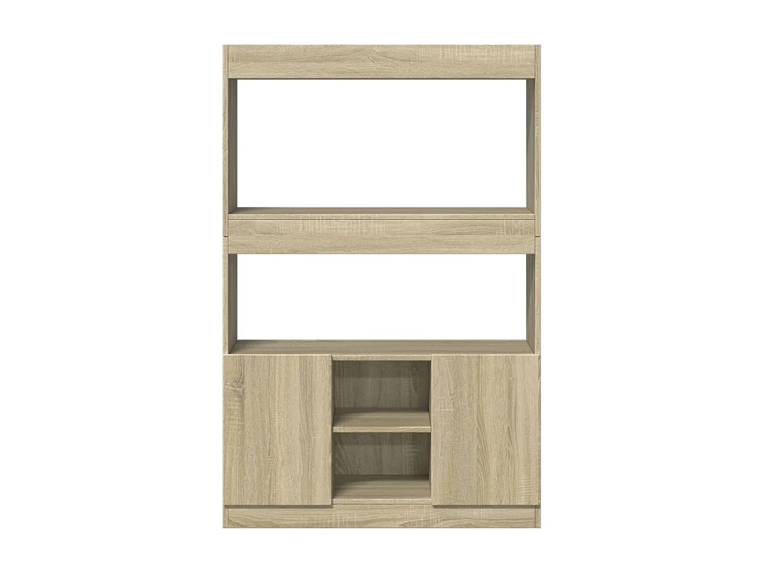 Bibliothèque chêne sonoma 92x33x140 cm bois d'ingénierie