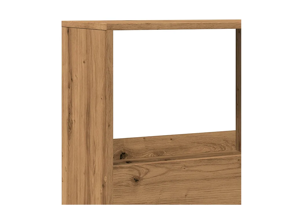 Bibliothèque / Cloison de séparation chêne artisanal bois d'ingénierie