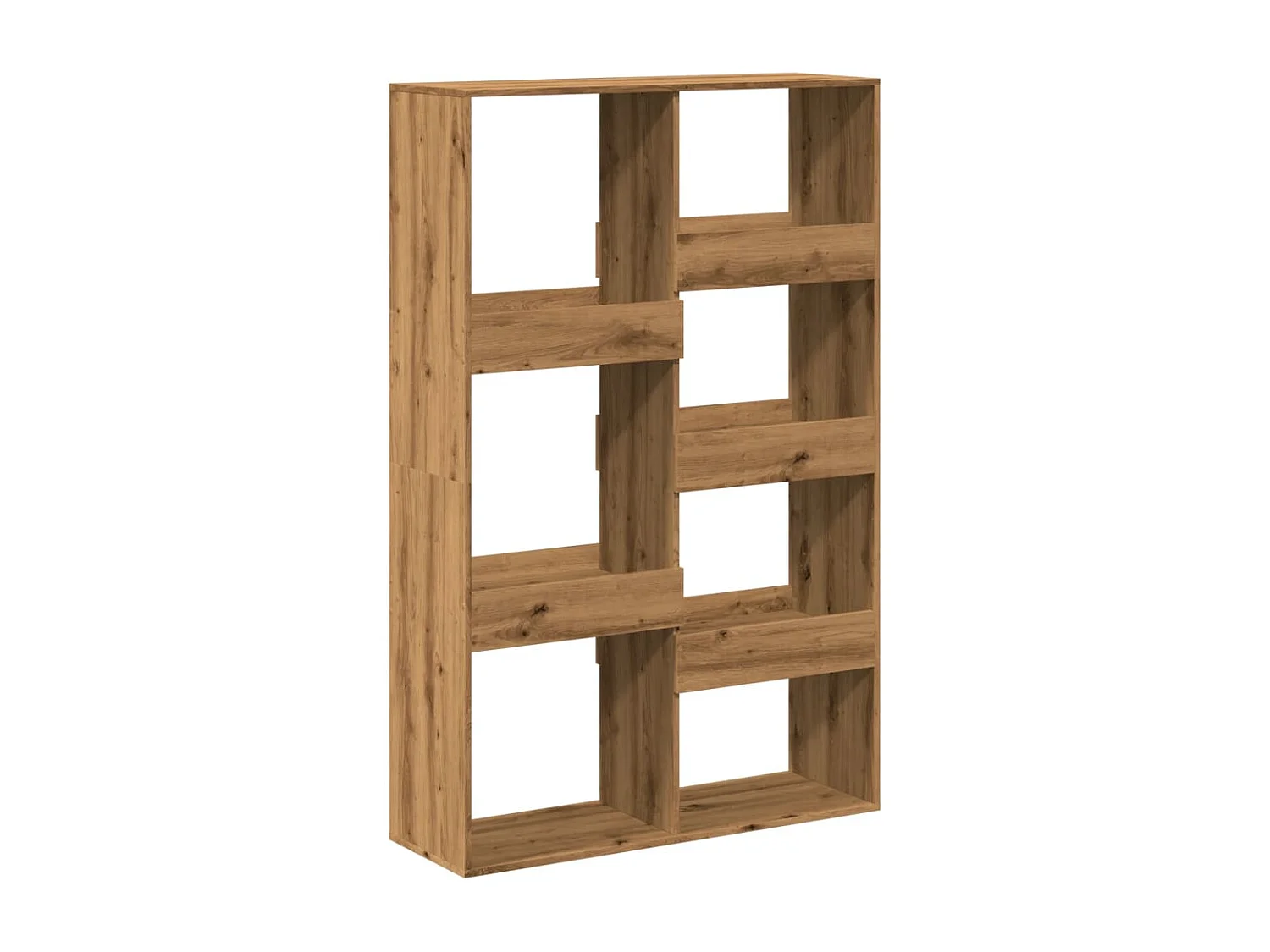 Bibliothèque / Cloison de séparation chêne artisanal bois d'ingénierie