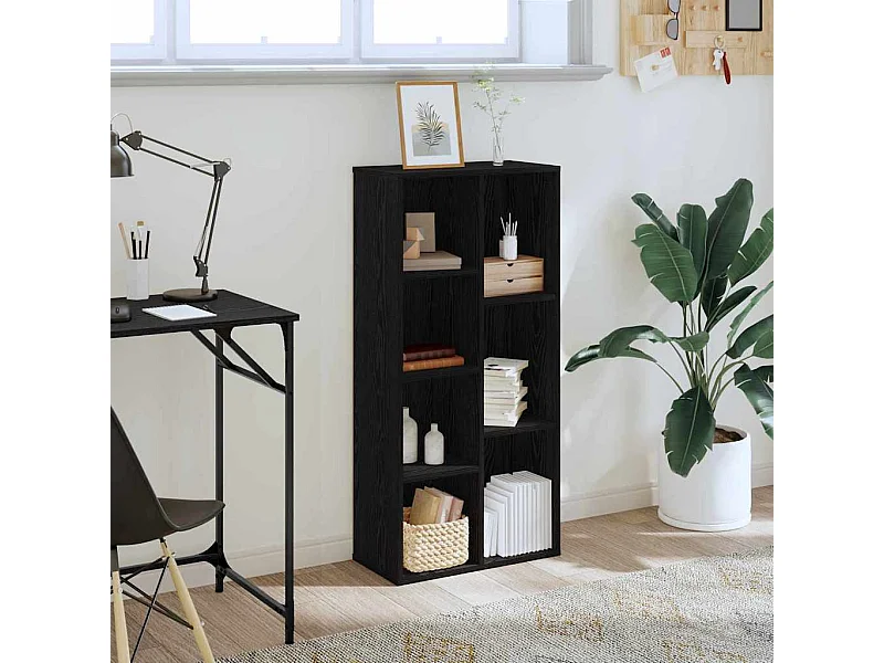 Estantería Roble negro 50 x 25 x 105 cm Madera contrachapada