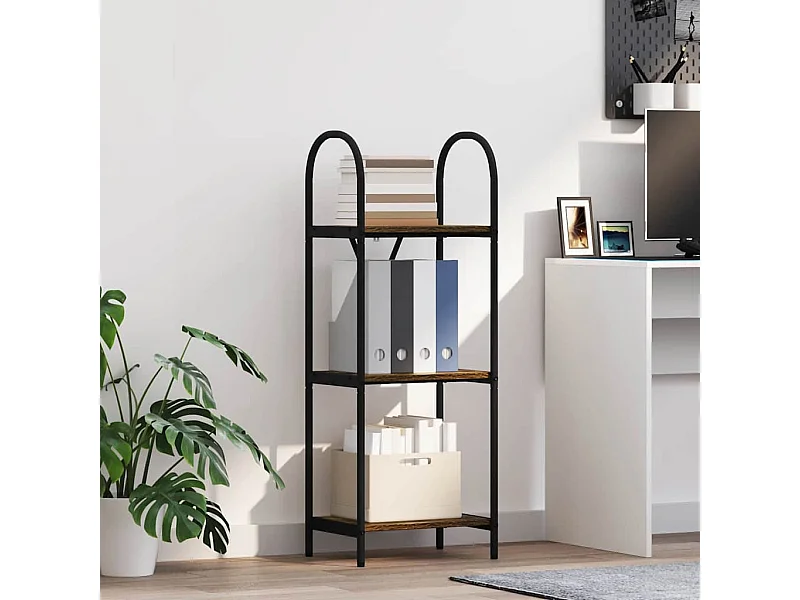 Bibliothèque Chêne fumé 40 x 30 x 109 cm Bois d'ingénierie