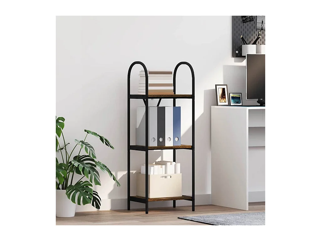 Bibliothèque Chêne fumé 40 x 30 x 109 cm Bois d'ingénierie