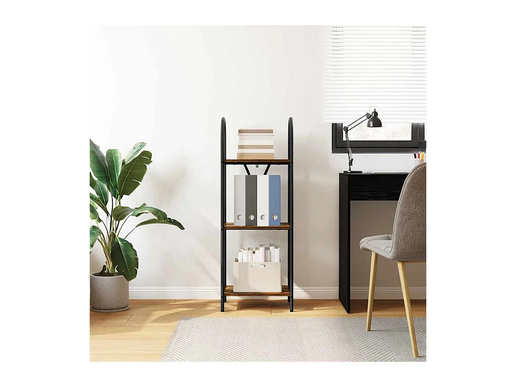 Bibliothèque Chêne fumé 40 x 30 x 109 cm Bois d'ingénierie