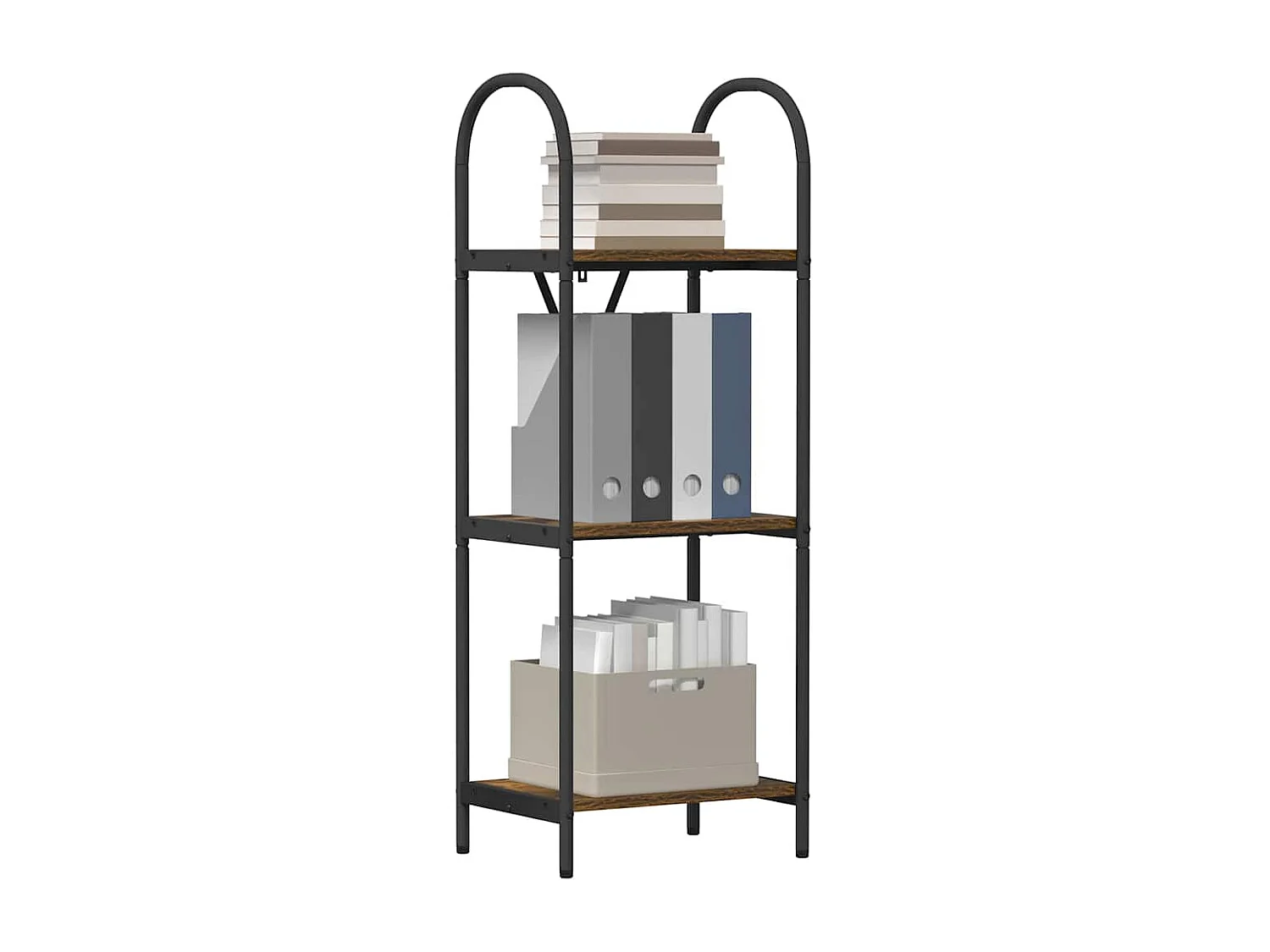 Bibliothèque Chêne fumé 40 x 30 x 109 cm Bois d'ingénierie