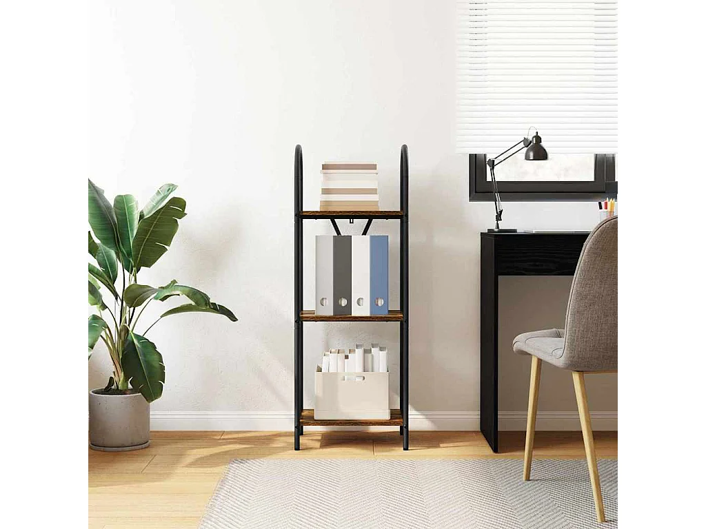 Bibliothèque Chêne fumé 40 x 30 x 109 cm Bois d'ingénierie