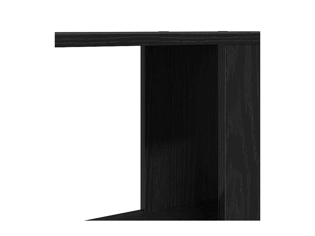Bibliothèque chêne noir 60x24x32 cm bois d'ingénierie