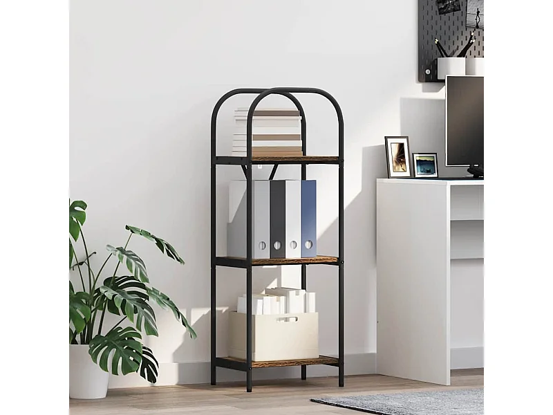 Bibliothèque Chêne fumé 40 x 30 x 109 cm Bois d'ingénierie