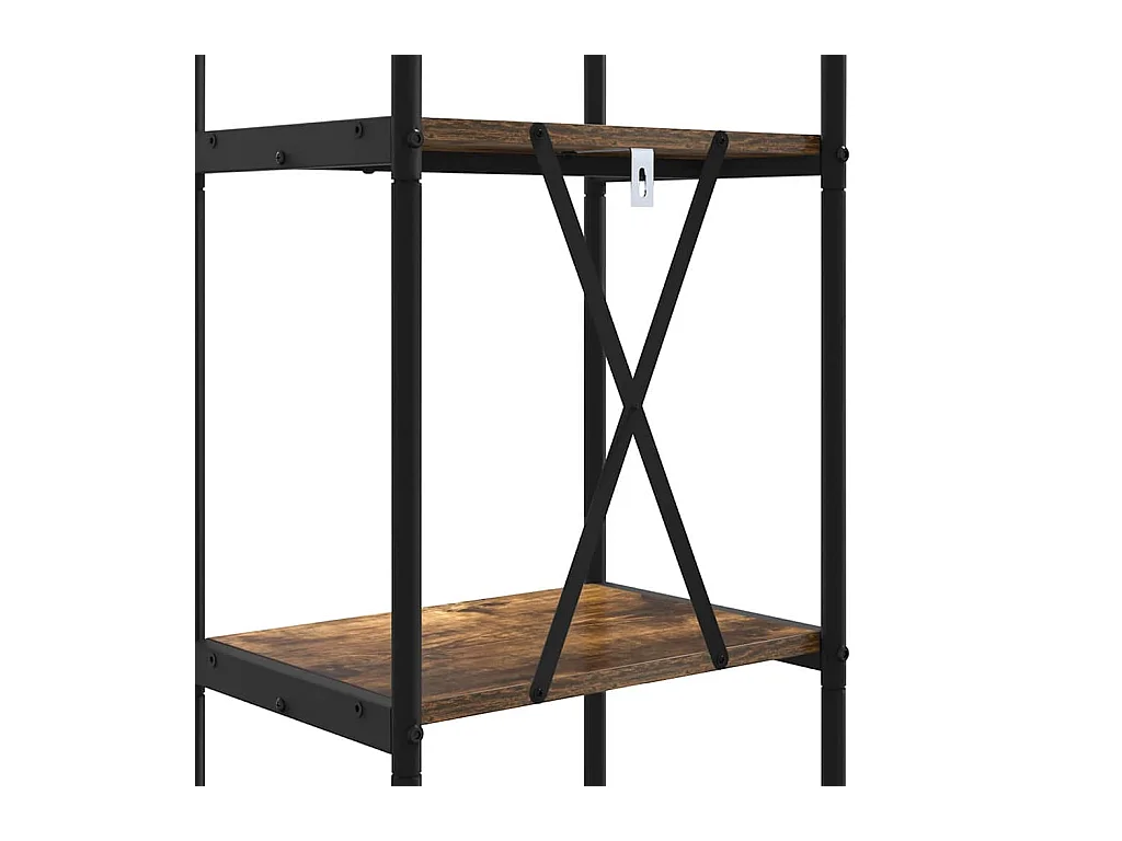 Bibliothèque Chêne fumé 40 x 30 x 109 cm Bois d'ingénierie