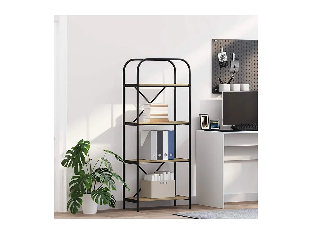 Estante de libros Roble Sonoma 60 x 30 x 146 cm