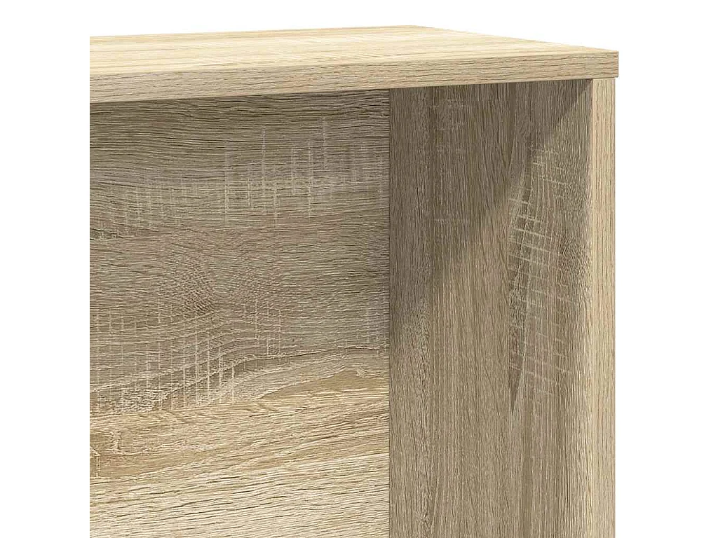 Estantería de madera de ingeniería roble sonoma 60x24x120 cm