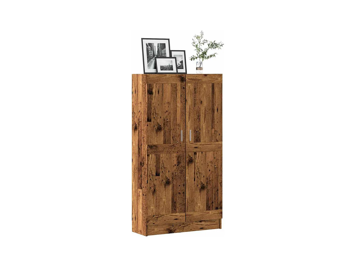 Bibliothèque vieux bois 82,5x30,5x150 cm bois d'ingénierie