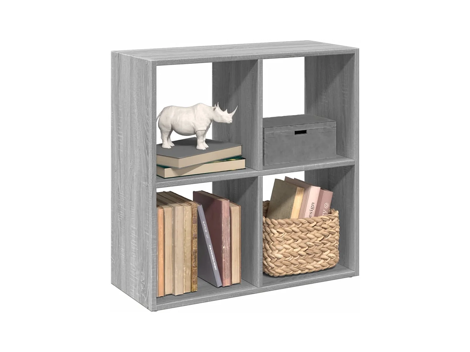 Bibliothèque séparatrice de pièce sonoma gris 69,5x29x69,5 cm