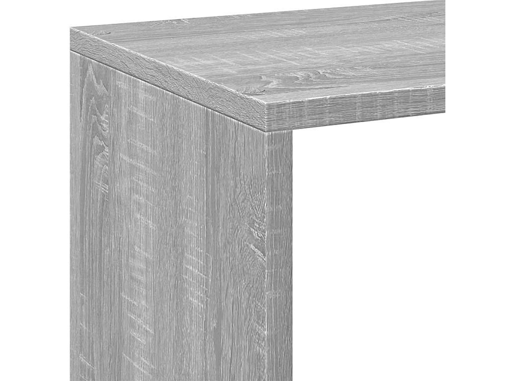 Bibliothèque séparatrice de pièce sonoma gris 69,5x29x69,5 cm