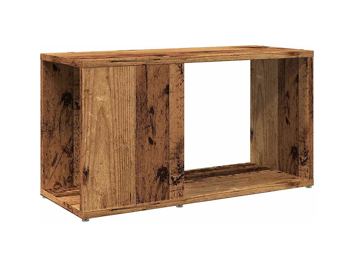 Bibliothèque vieux bois 60x24x32cm bois d'ingénierie