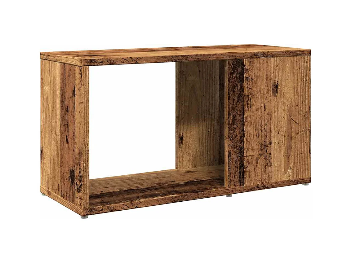 Bibliothèque vieux bois 60x24x32cm bois d'ingénierie