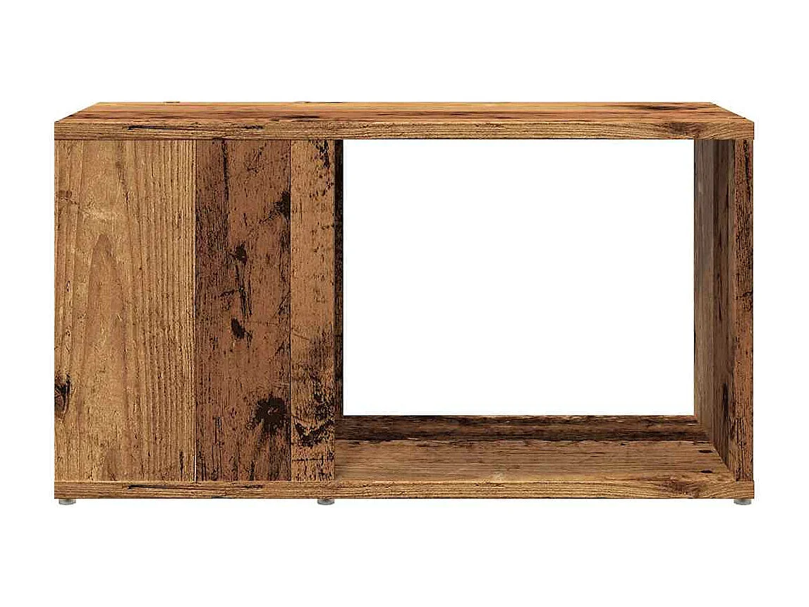 Bibliothèque vieux bois 60x24x32cm bois d'ingénierie