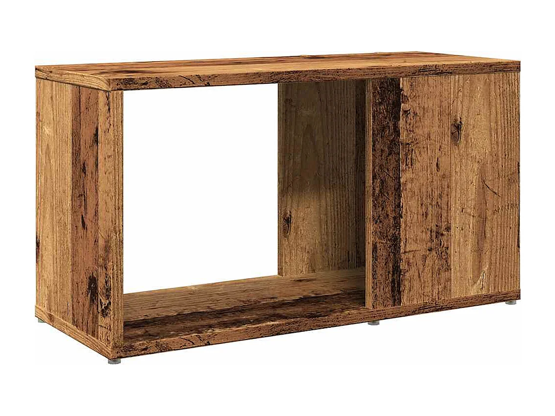 Bibliothèque vieux bois 60x24x32cm bois d'ingénierie