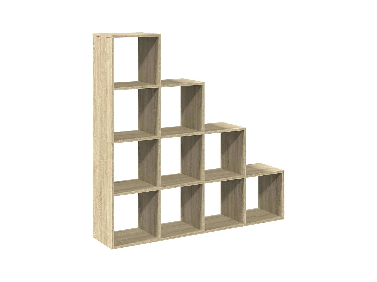 Bibliothèque séparatrice de pièce 4 niveaux chêne sonoma