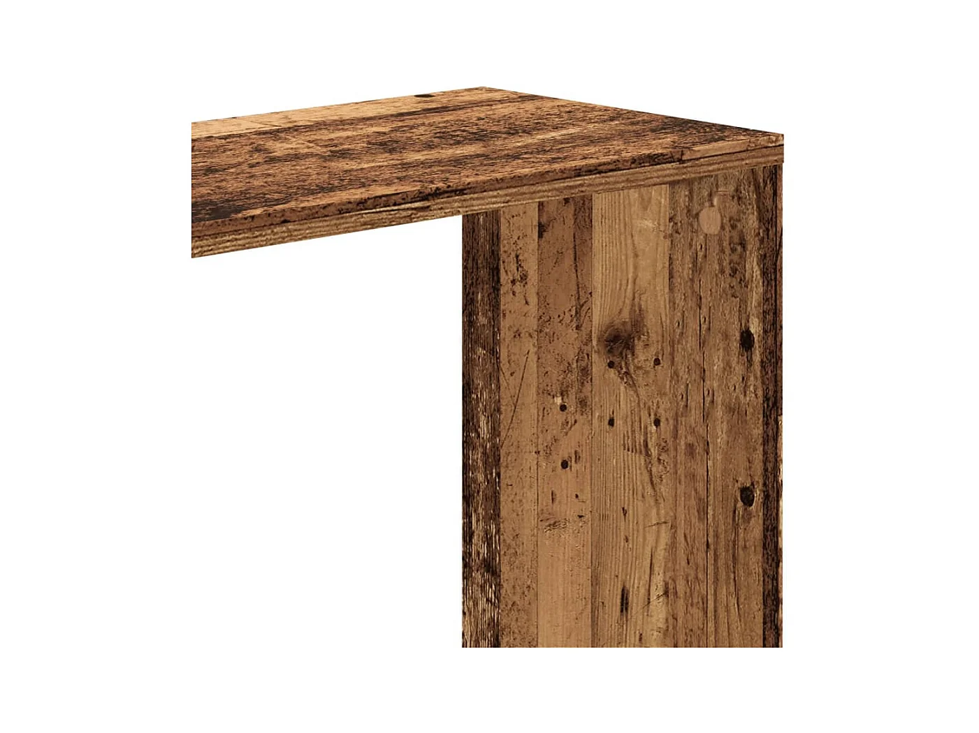 Bibliothèque 5 niveaux vieux bois bois d'ingénierie