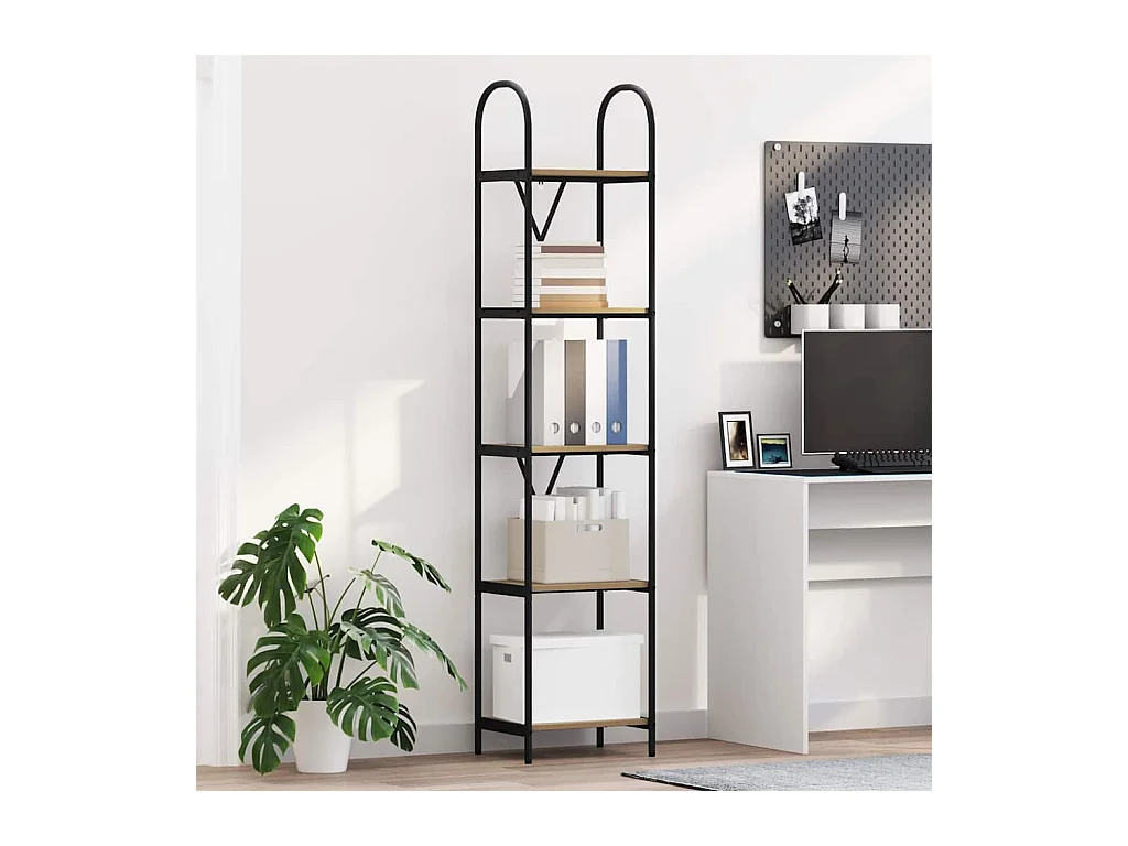 Bibliothèque chêne artisanal 40 x 30 x 183 cm Bois d'ingénierie