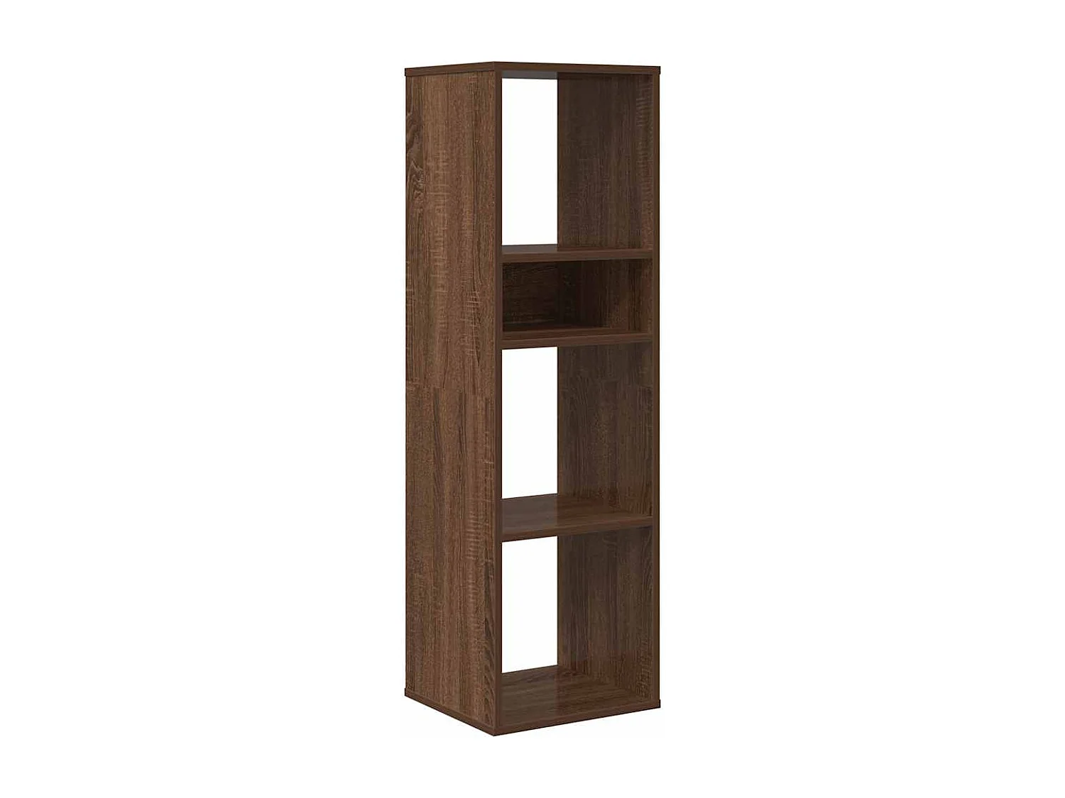 Bibliothèque chêne marron 34x31x112 cm bois d'ingénierie