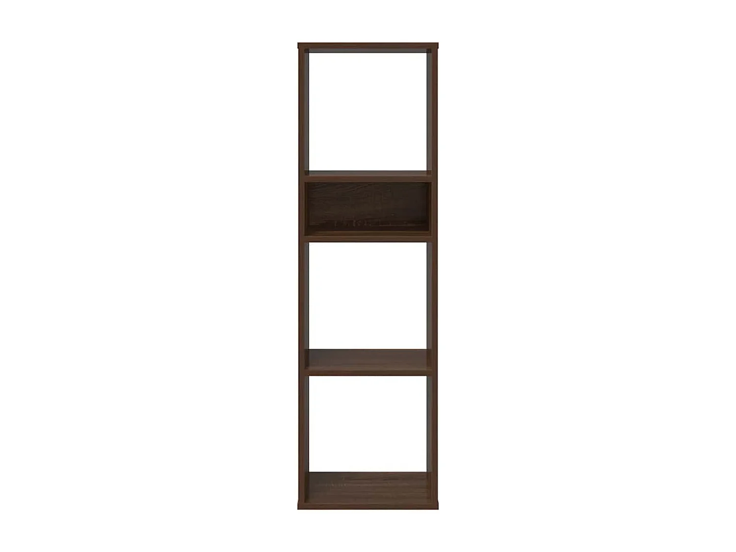 Bibliothèque chêne marron 34x31x112 cm bois d'ingénierie