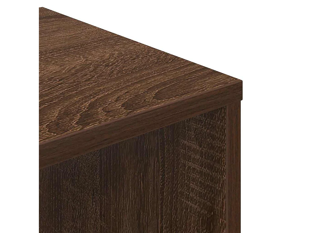 Bibliothèque chêne marron 34x31x112 cm bois d'ingénierie