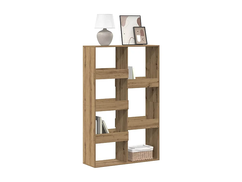 Bibliothèque chêne artisanal 100x33x155,5 cm bois d'ingénierie