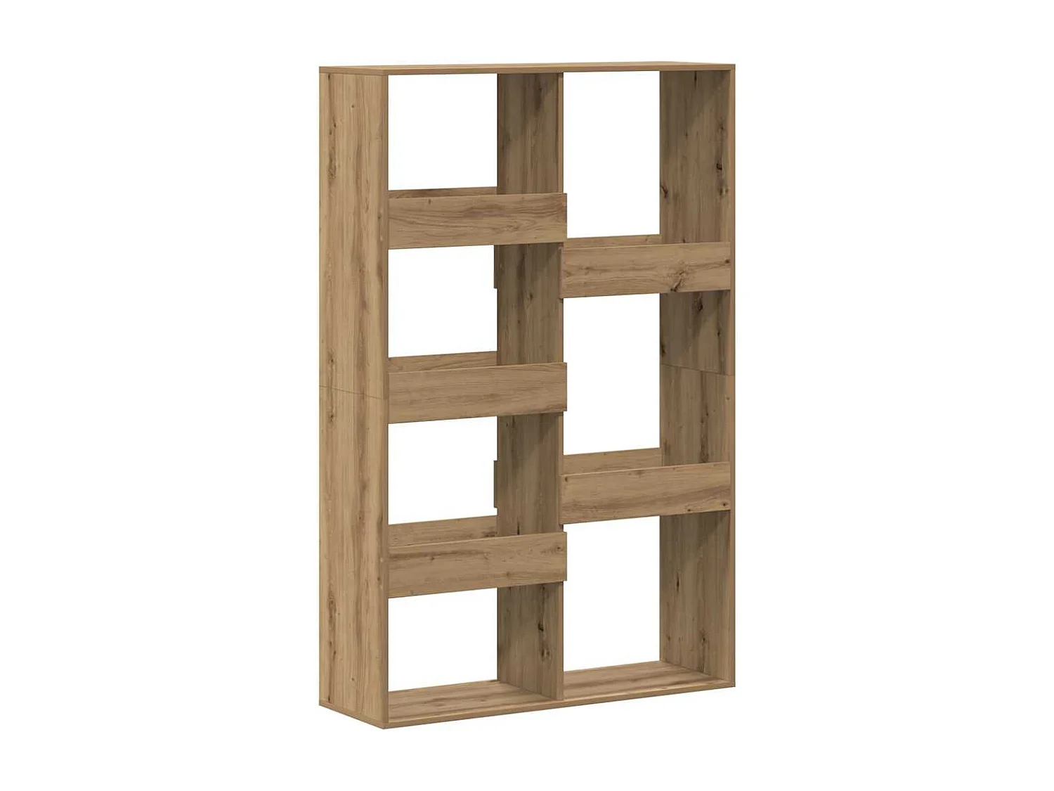 Bibliothèque chêne artisanal 100x33x155,5 cm bois d'ingénierie