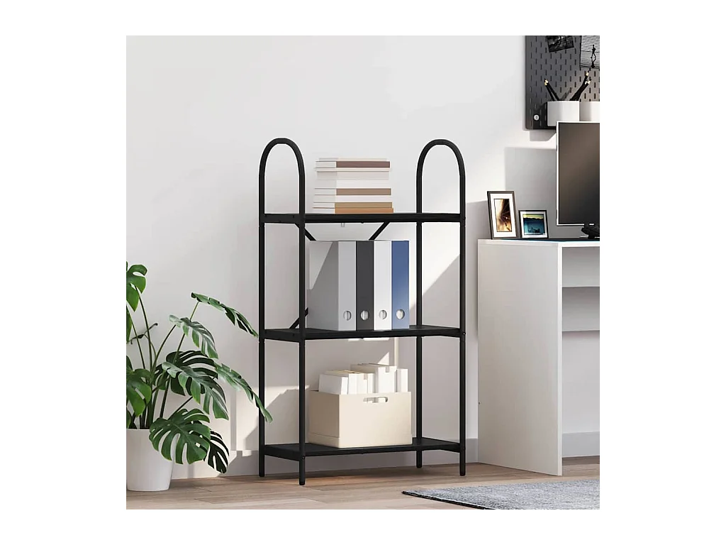 Estante de libros Roble negro 60 x 30 x 109 cm