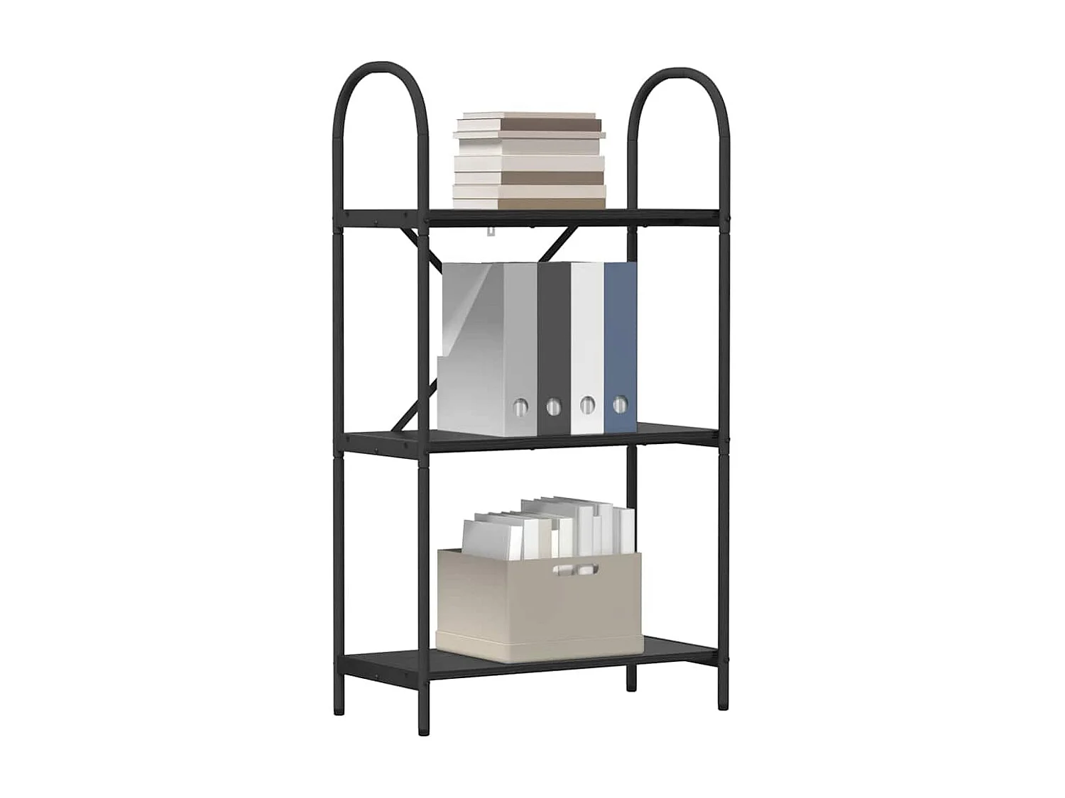 Bibliothèque Chêne noir 60 x 30 x 109 cm Bois d'ingénierie