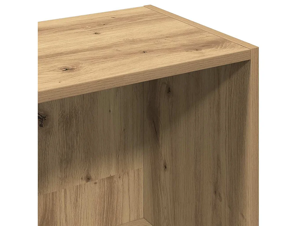 Bibliothèque chêne artisanal 36x30x114 cm bois d'ingénierie