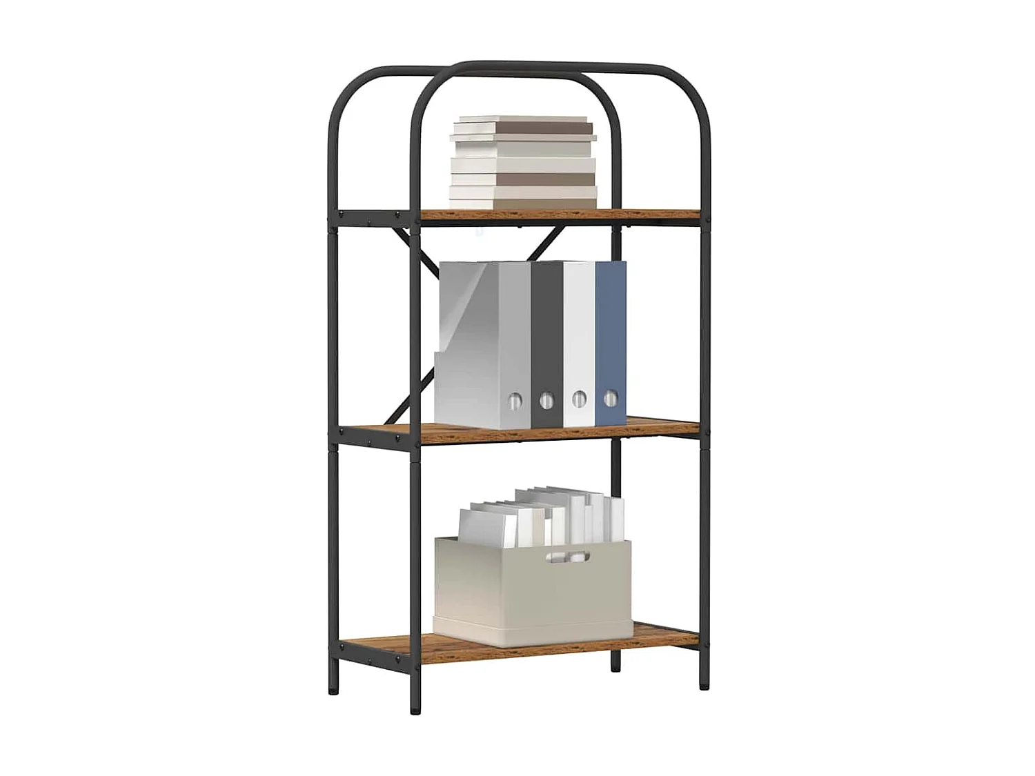 Bibliothèque Bois ancien 60 x 30 x 109 cm Bois d'ingénierie