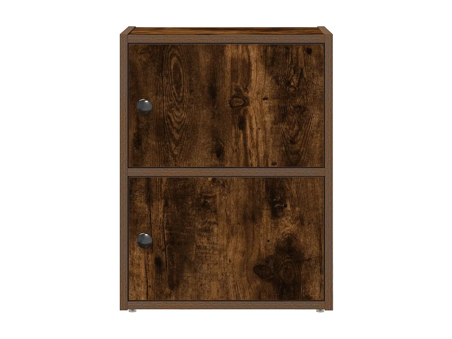 Bibliothèque chêne fumé 40x24x52 cm bois d'ingénierie