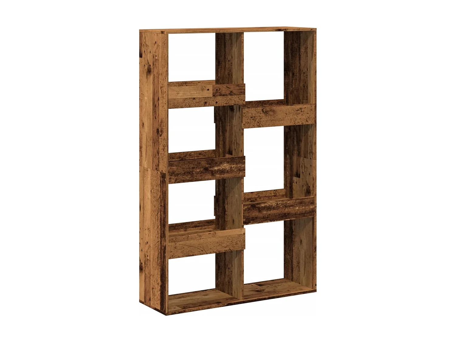 Bibliothèque / Cloison de séparation vieux bois 100x33x155,5cm bois ingénierie