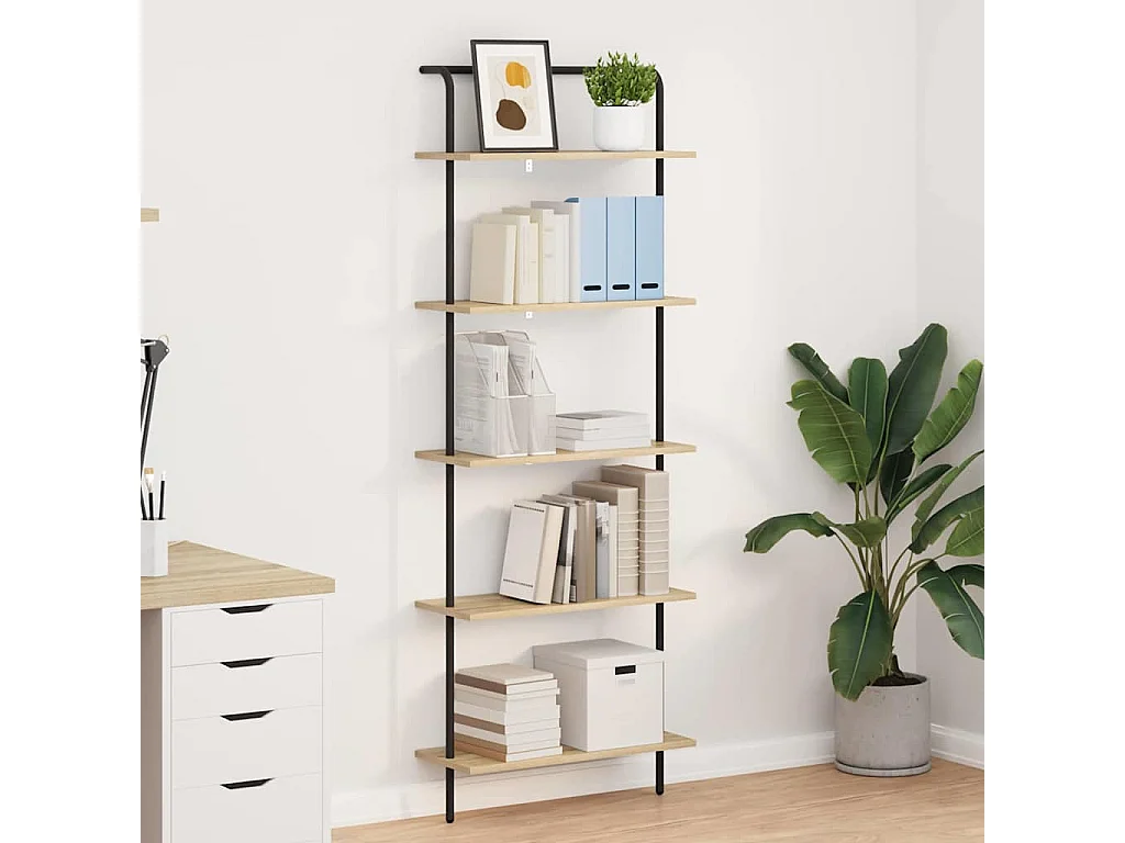 Bibliothèque Chêne sonoma 60 x 24 x 168 cm Bois d'ingénierie