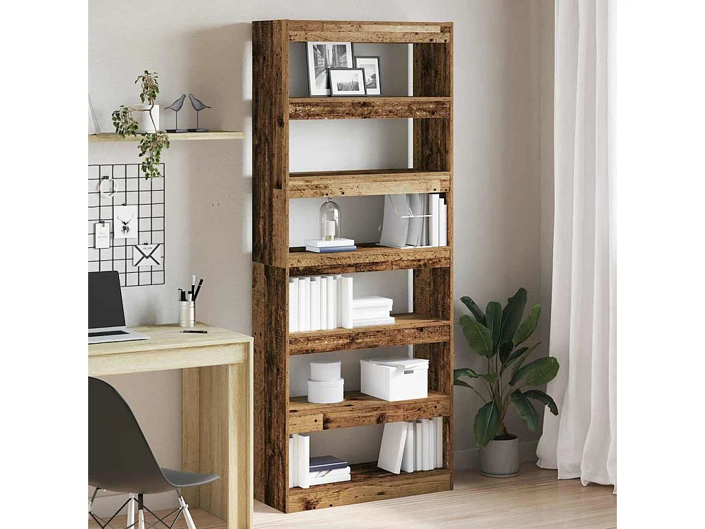 Estantería Madera vieja 80 x 30 x 198 cm Madera contrachapada