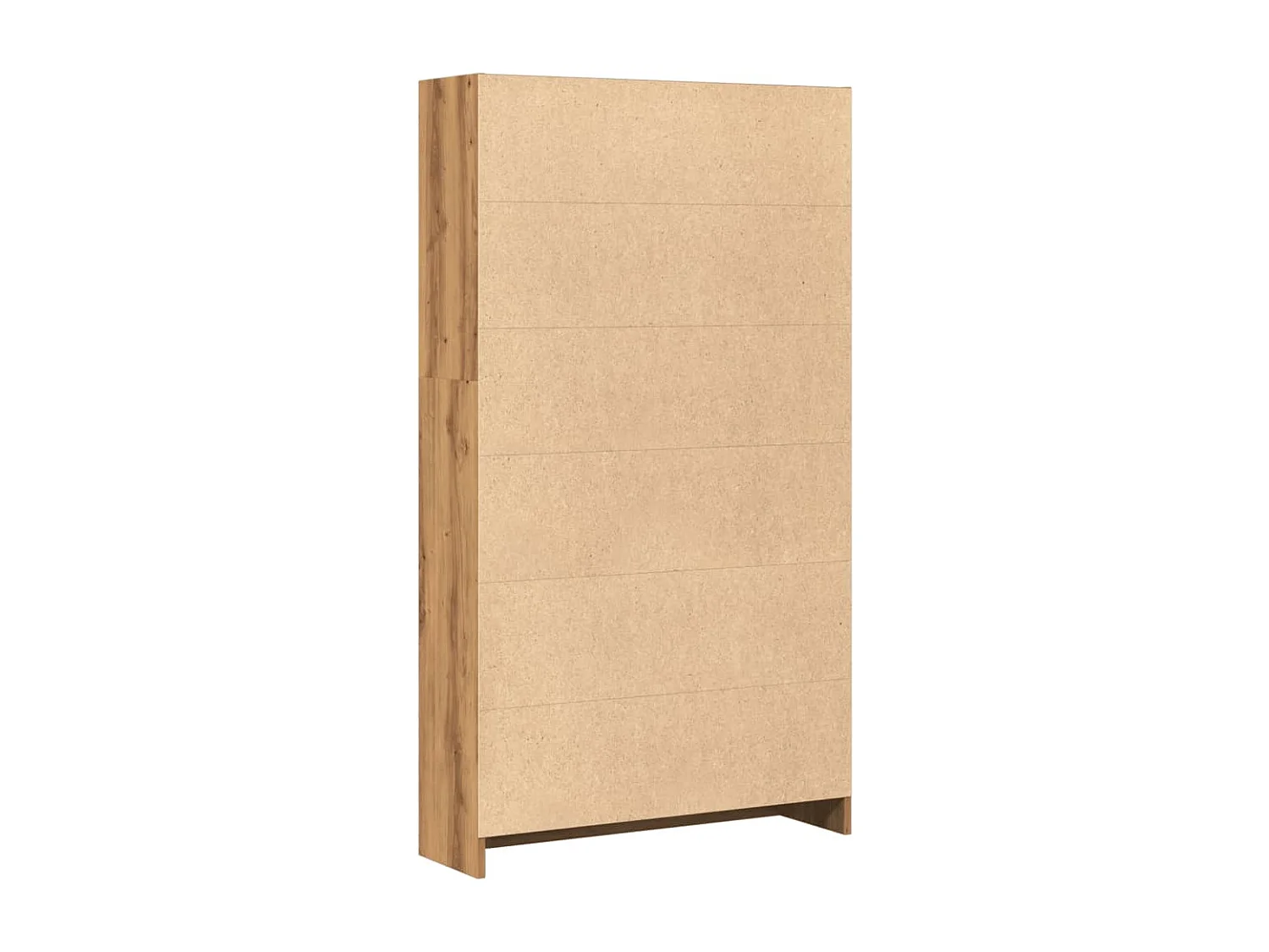 Bibliothèque chêne artisanal 80x24x143 cm bois d'ingénierie