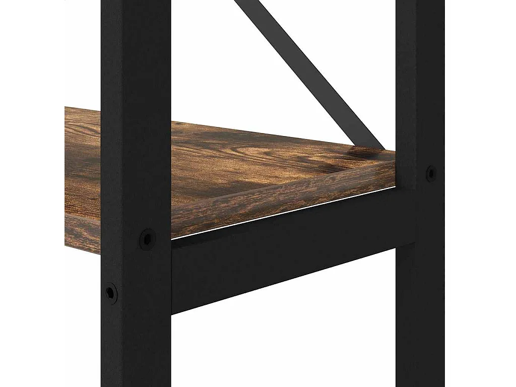 Bibliothèque Chêne fumé 156 x 25 x 167.5 cm Bois d'ingénierie