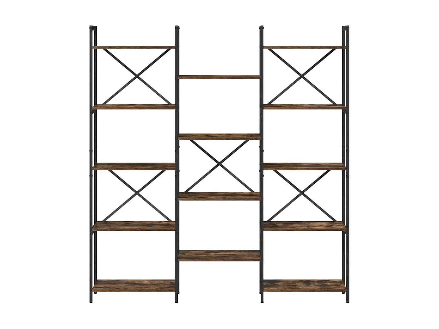 Bibliothèque Chêne fumé 156 x 25 x 167.5 cm Bois d'ingénierie
