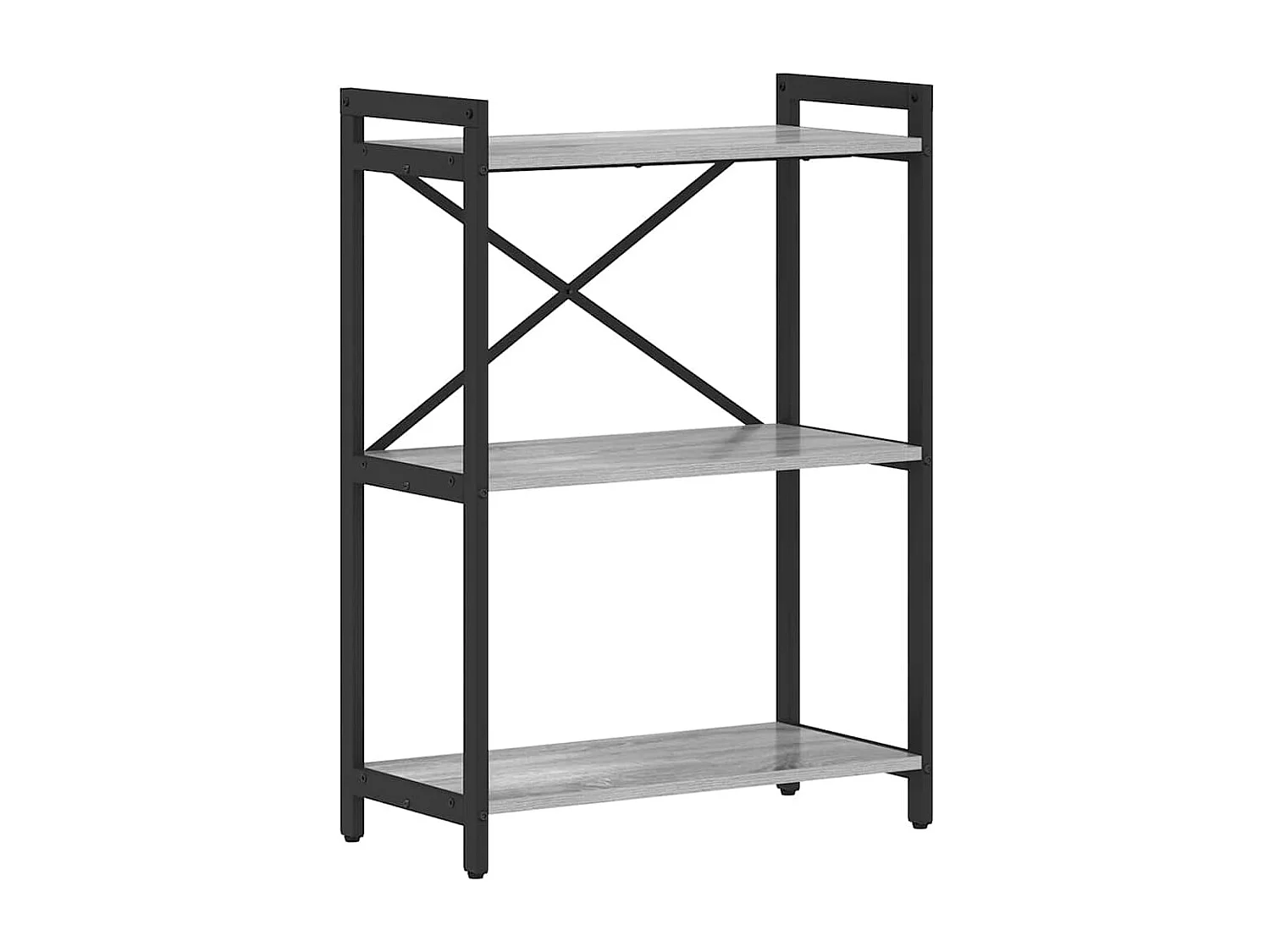 Bibliothèque Sonoma gris 60 x 30 x 83 cm Bois d'ingénierie